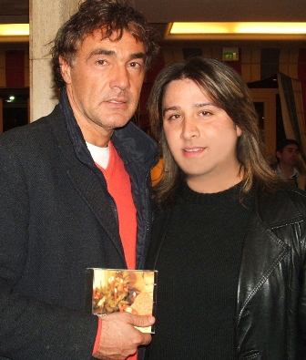 Davi Wornel con Massimo Giletti